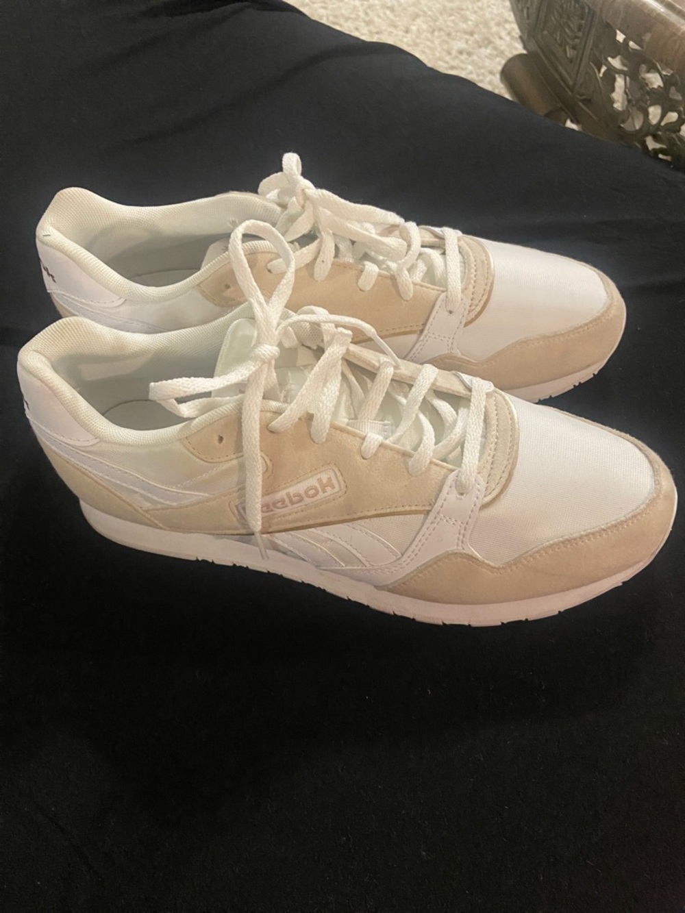 Reebok Women's Low-Profile Sneakers in White & Beige